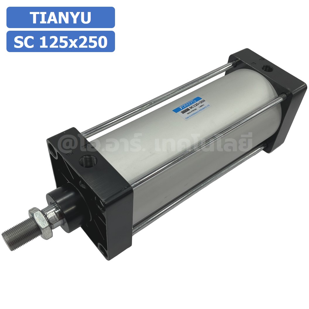 SC 125x250 กระบอกลม รุ่นมาตรฐาน กระบอกลม 4 เสา Standard Cylinder Air Pneumatic แบบสี่เสา SC125x250