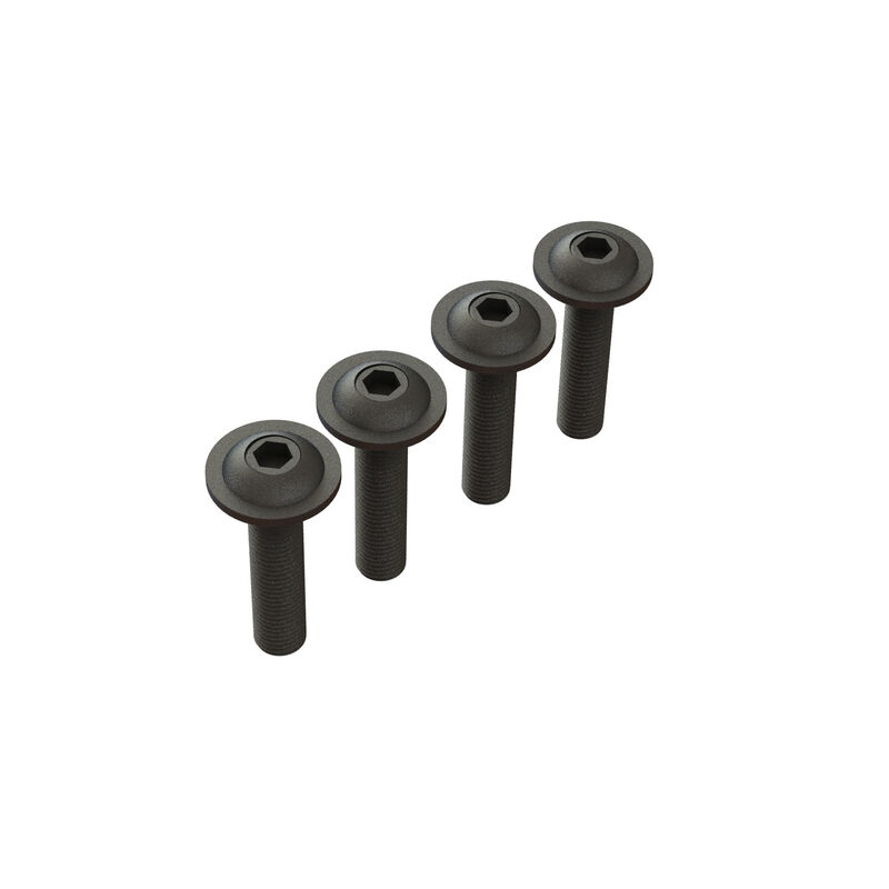 ARA727412 Button Head Screw Flanged M4x18mm (4)