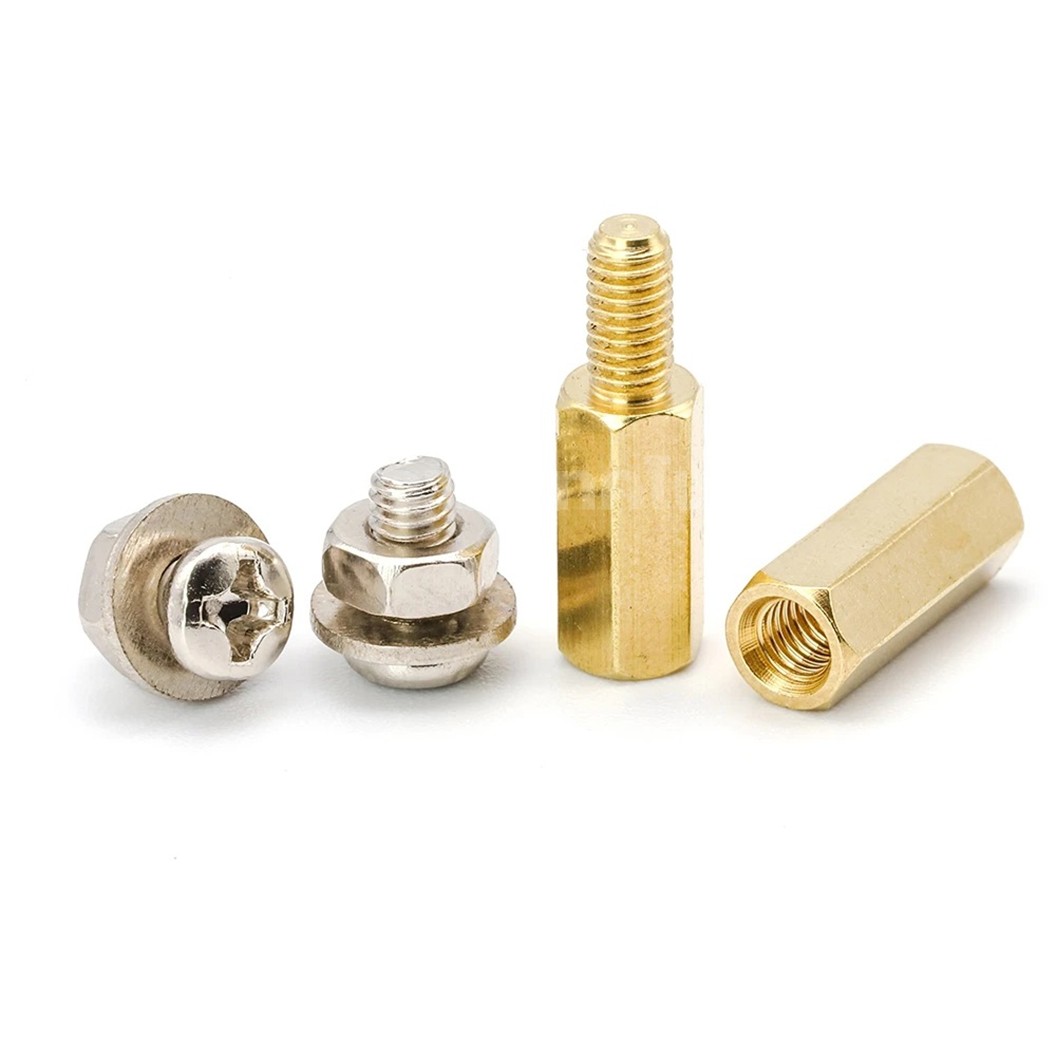 M3-910-Brass ชุดเสาทองเหลือง นอต สกรู M3 910ชิ้น 910Pcs M3 Hex Brass Standoff + Nut + Screw kit เสายึดแผ่นปริ้น เสารองบอร์ด ขารองบอร์ด เสารองแผ่น PCB