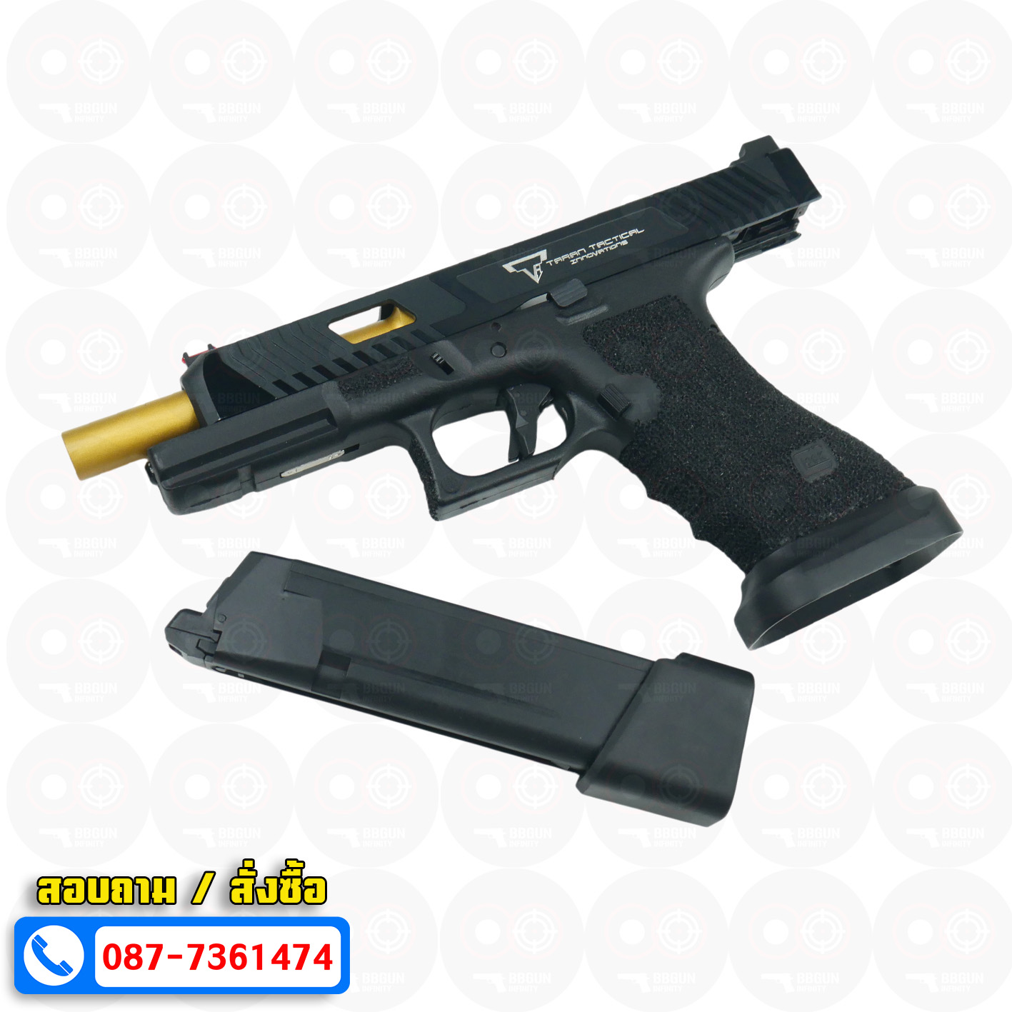 บีบีกันอัดแก๊ส Army Armament R34-1 Glock 34 Combat Master TTI BB GUN