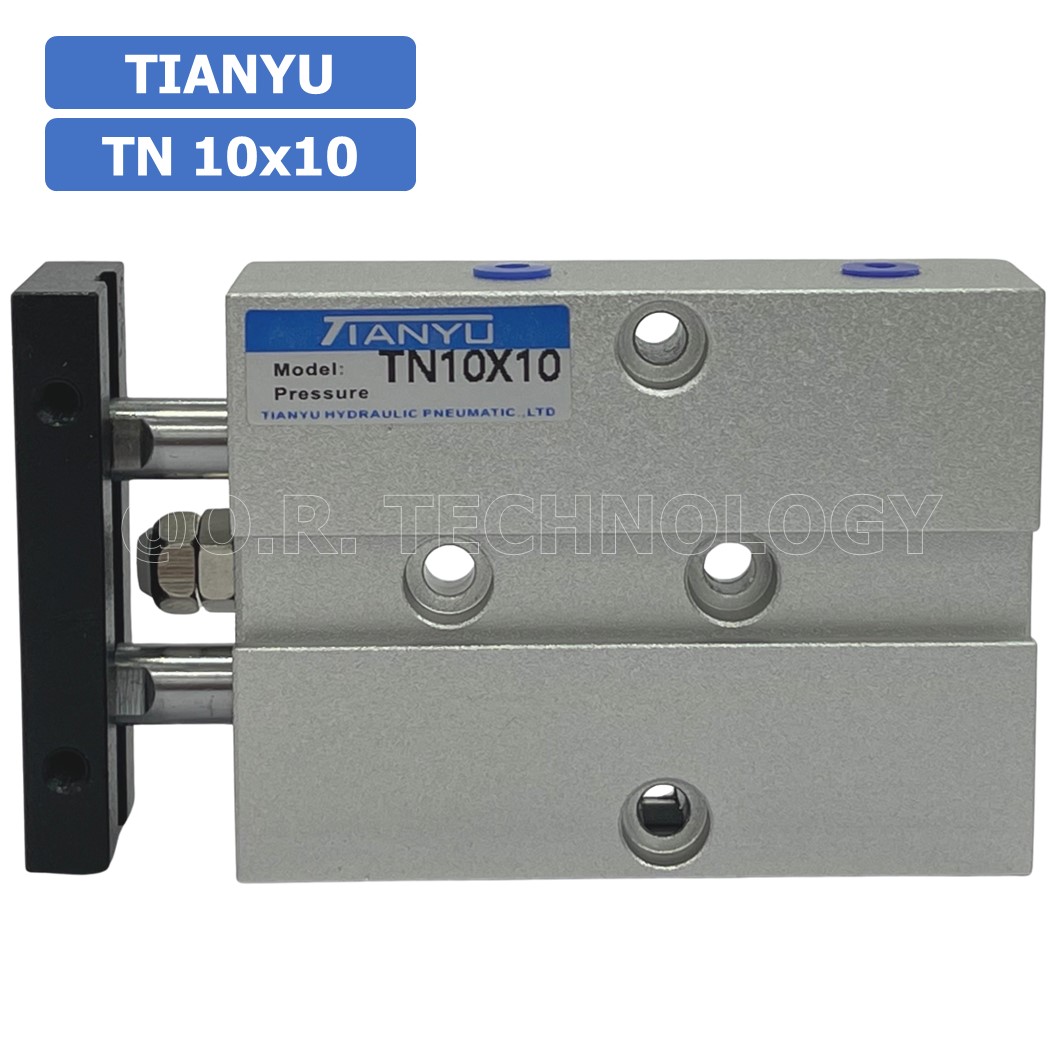 TN10 TN16 กระบอกลม แบบแกนคู่ กระบอกลมคอมแพ็ค 2 แกน Twin-Rod Cylinder compact Double-shaft Air (Bore10-16 x Stroke10-70)