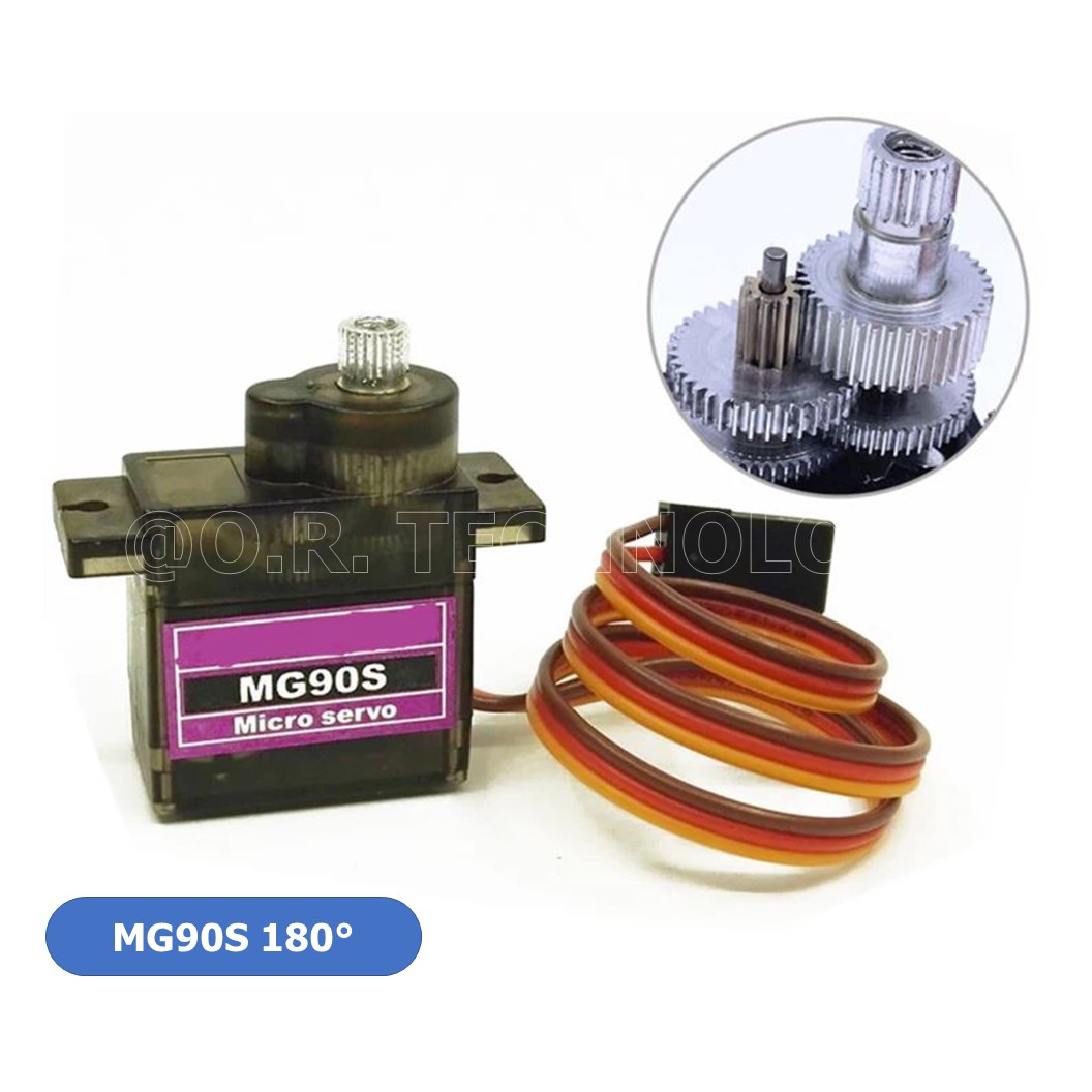 (1ชิ้น) AA221 เซอร์โวมอเตอร์ MG90S 180 องศา normal quality