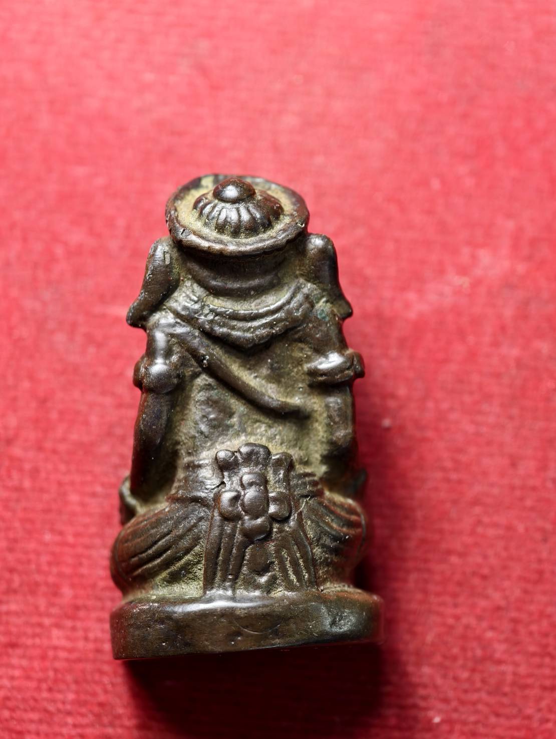 พระพิฆเนศร์ หล่อเก่า ขนาด 1 นิ้ว ไม่ทราบที่ (SKU-13796)