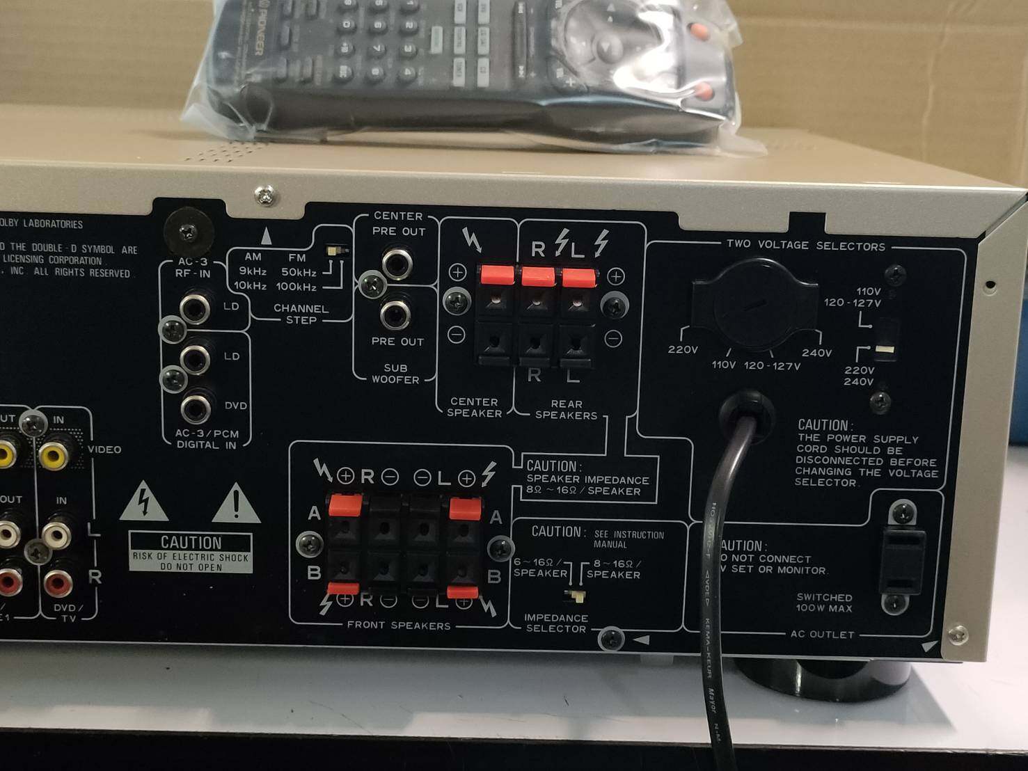 PIONEER VSX D606(G ส่งฟรี ยกเว้นเขตพิเศษ) made in indonesia dolby digital ac-3