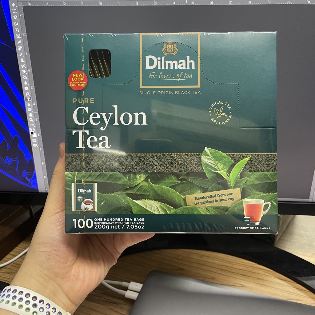 ดิลมา ชาเพียว ซีลอน 100 ซอง สินค้านำเข้าจาก ศรีลังกา Dilmah Pure Ceylon Tea 100 Teabags