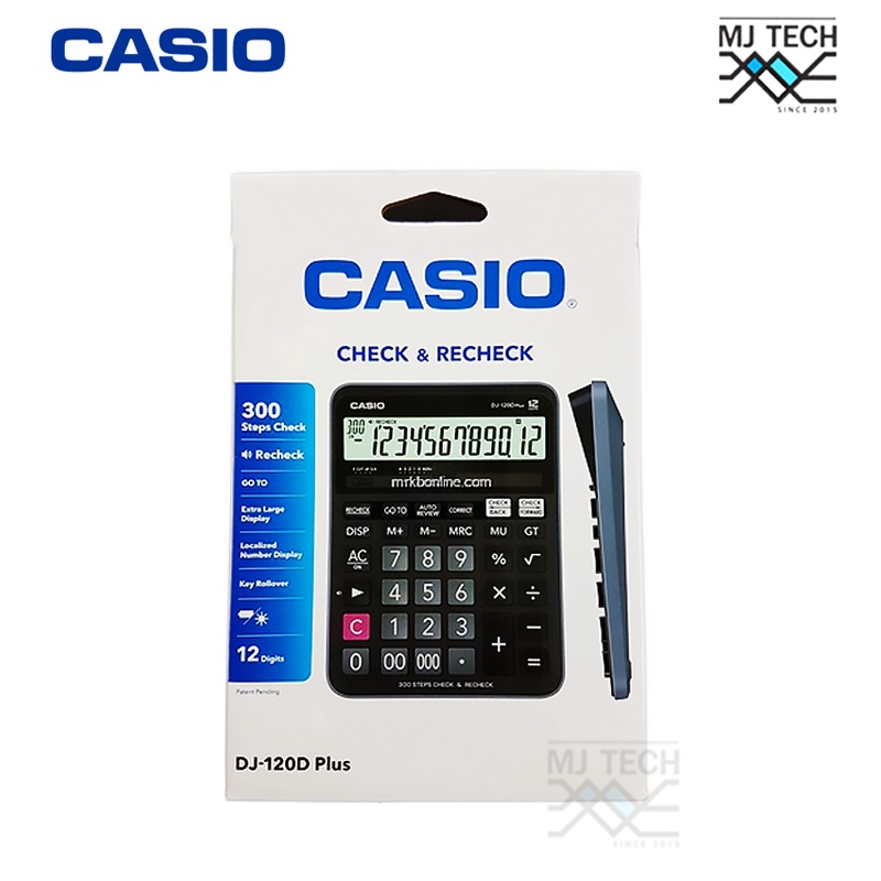 CASIO เครื่องคิดเลข รุ่น DJ-120D PLUS (ของแท้)