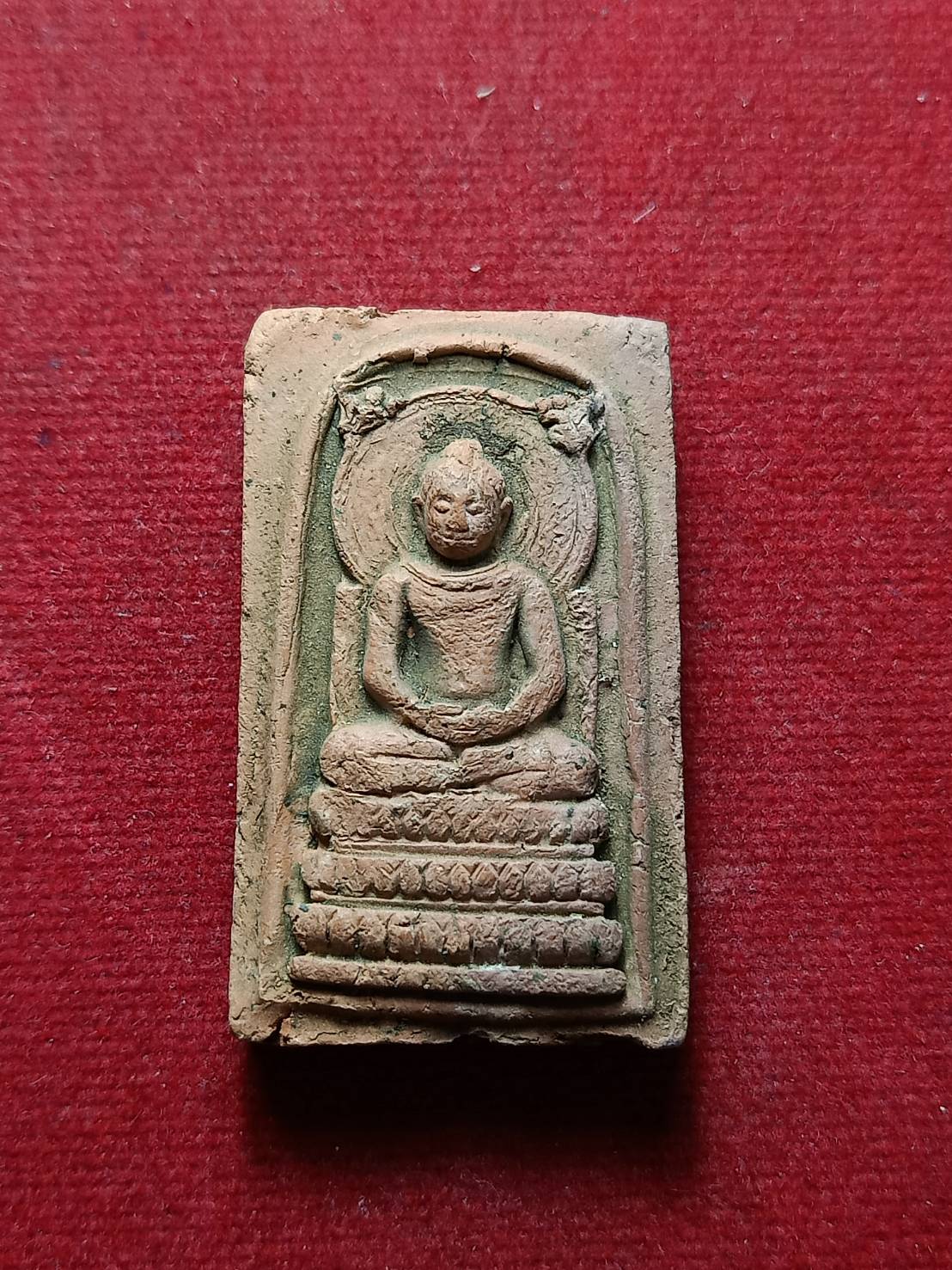 พระคันธราช แม่ชีบุญเรือน ปี 2499 เนื้อดิน วัดสานารถ จ.ระยอง (SKU-07144)