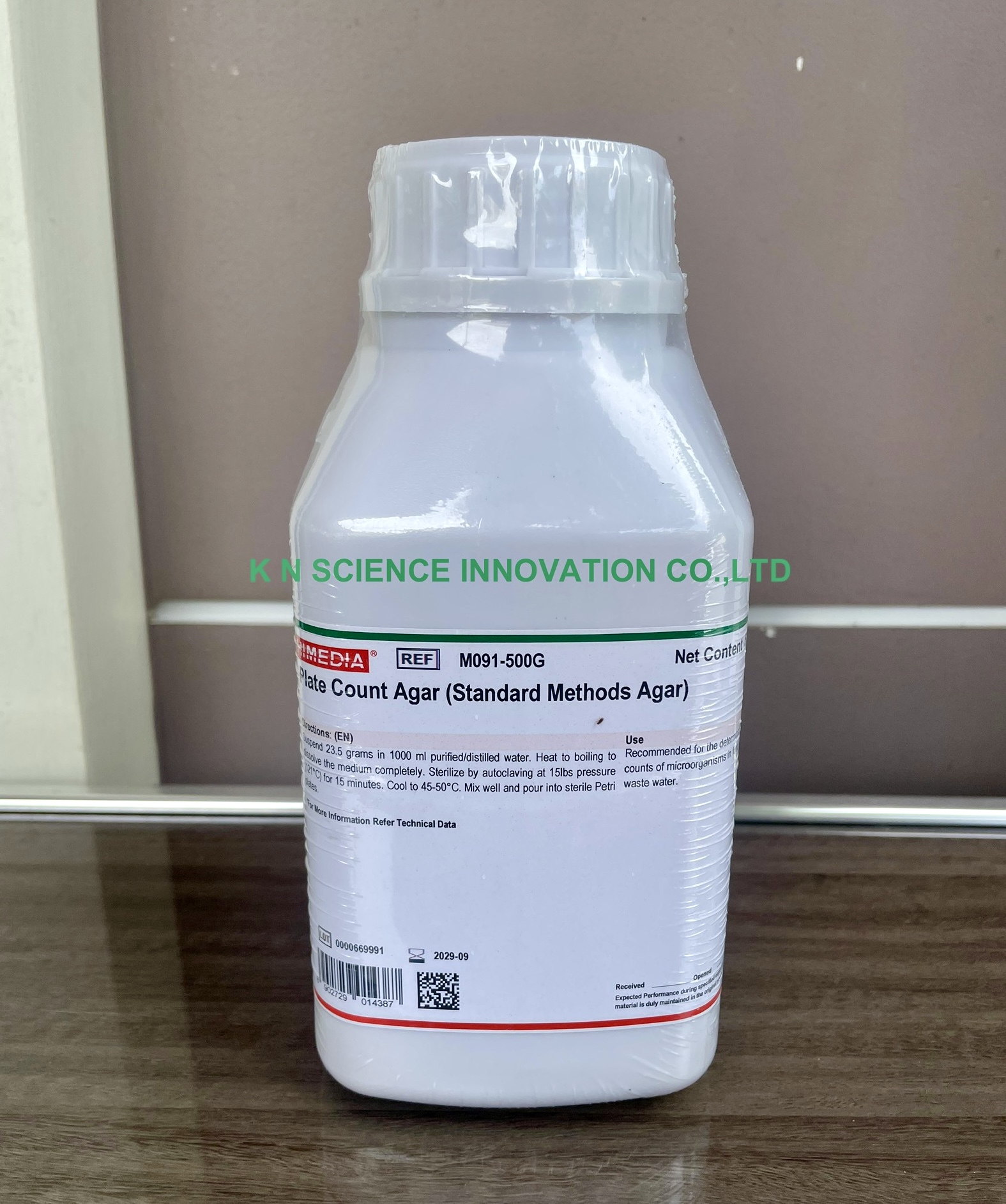 PLATE COUNT AGAR (Standard Methods Agar) 500 GM,Himedia M 091