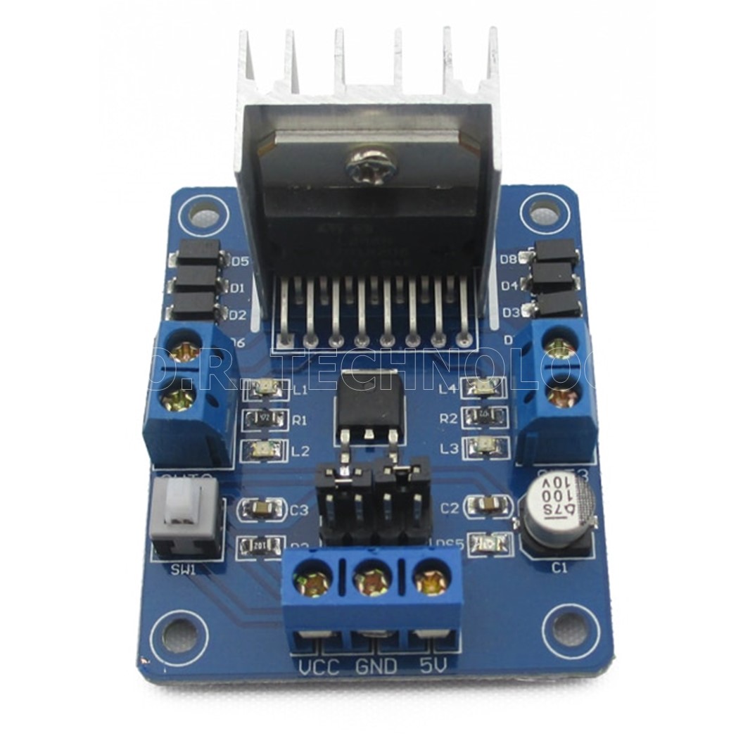 (1ชิ้น) NA106 โมดูลขับมอเตอร์ สเต็ปเปอร์มอเตอร์ บอร์ดไดรเวอร์ Blue L298N Dual H Bridge Drive Controller Module