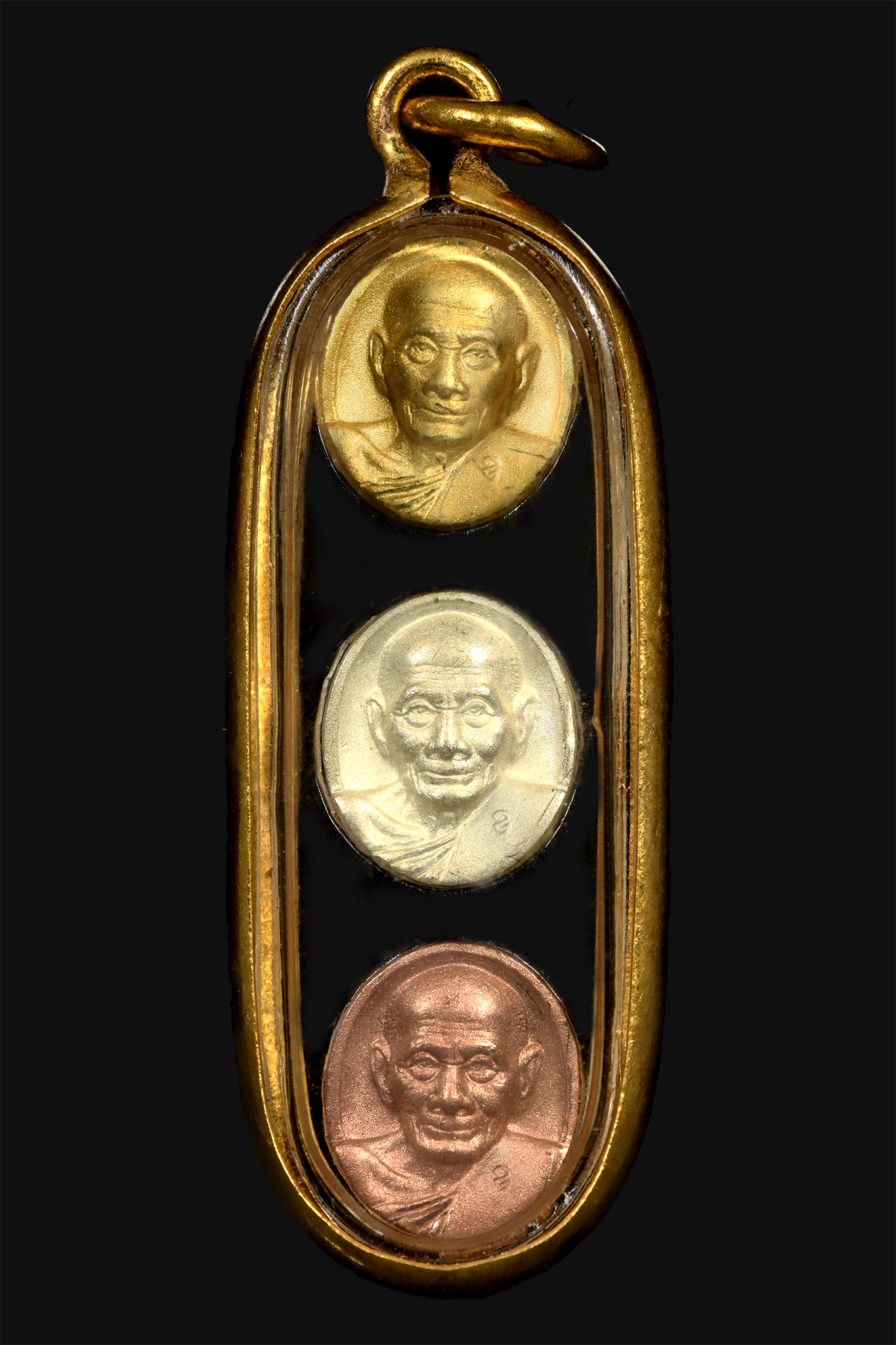 เหรียญเม็ดยา 3 กษัตริย์ หลวงพ่อพูล วัดไผ่ล้อม จ.นครปฐม จำนวน 3 เหรียญ (SKU-10289)