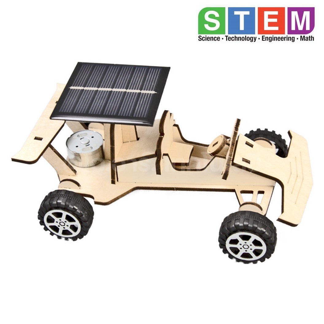 T-M204 ชุดประกอบไม้ รถแข่ง พลังงานแสงอาทิตย์ Solar Racing Wooden Kit STEM Education ของเล่นเสริมทักษะ เสริมพัฒนาการ