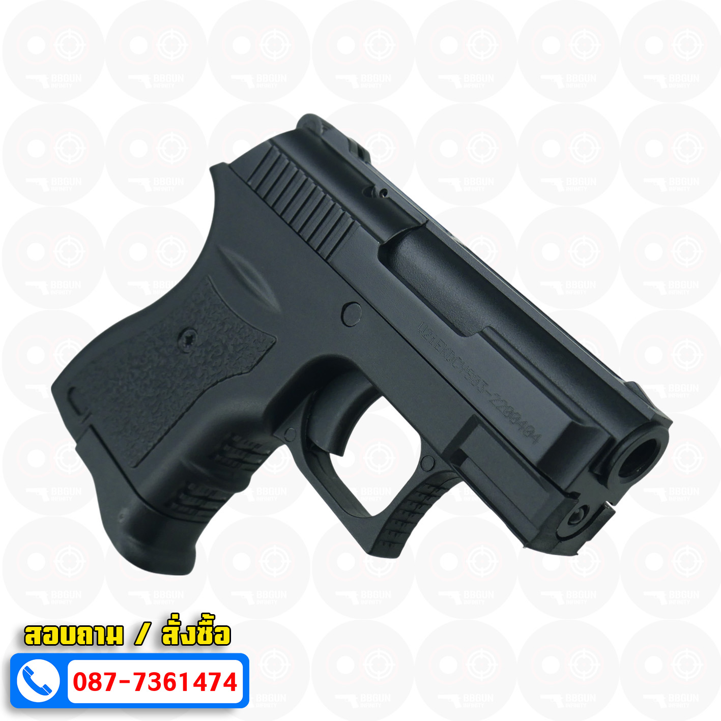 แบลงค์กัน EKOL BOTAN BLACK สีดำ 9 mm P.A.K. Blank gun (แถมกล่องใส่ปืน)