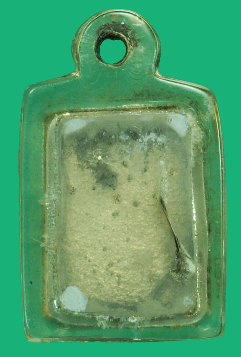 *37580 พระสมเด็จคะแนน หูบายศรี หลวงพ่อซวง วัดชีปะขาว เนื้อปรอท เลี่ยมพลาสติกเก่าหลายสิบปี 82