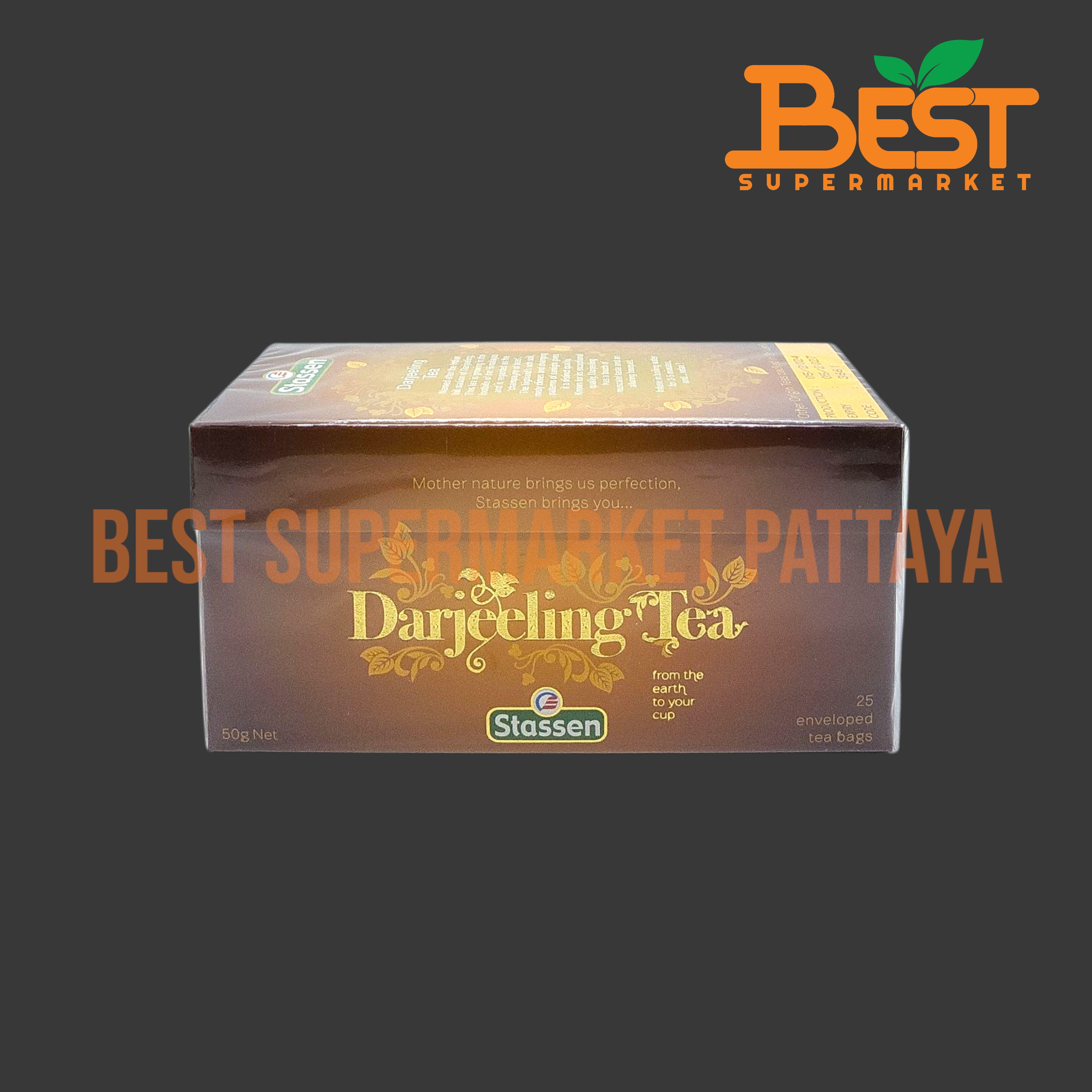 สตาร์เซน ชาใบดาร์จีลลิ่ง 2 กรัม x 25 ซอง. Stassen Brand. Darjeeling Tea. 2 g. x 25 Enveloped Tea Bags.