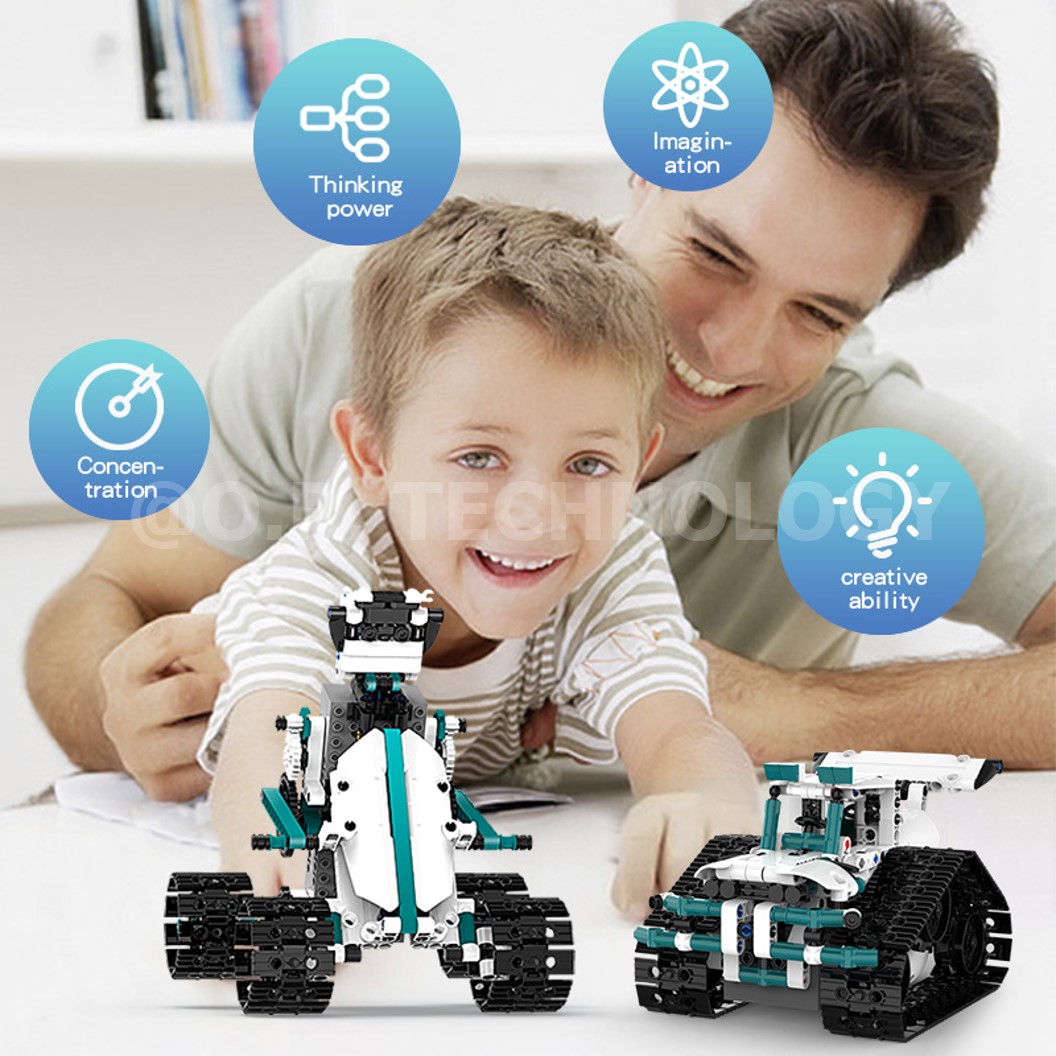 KEEYEE WORLD K96131 ชุดเรียนรู้ เสริมทักษะ Diverse Building Blocks ตัวต่อ STEAM Educational Programmable Robot Kit Building Block