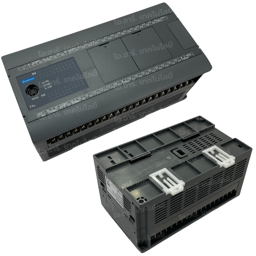 SAMKOON PLC FAs-66MT-AC-E 220VAC 66IO 34IN 32OUT Transistor Output บอร์ดอุตสาหกรรม Interfaces: RS232, RS485, Ethernet, USB-C