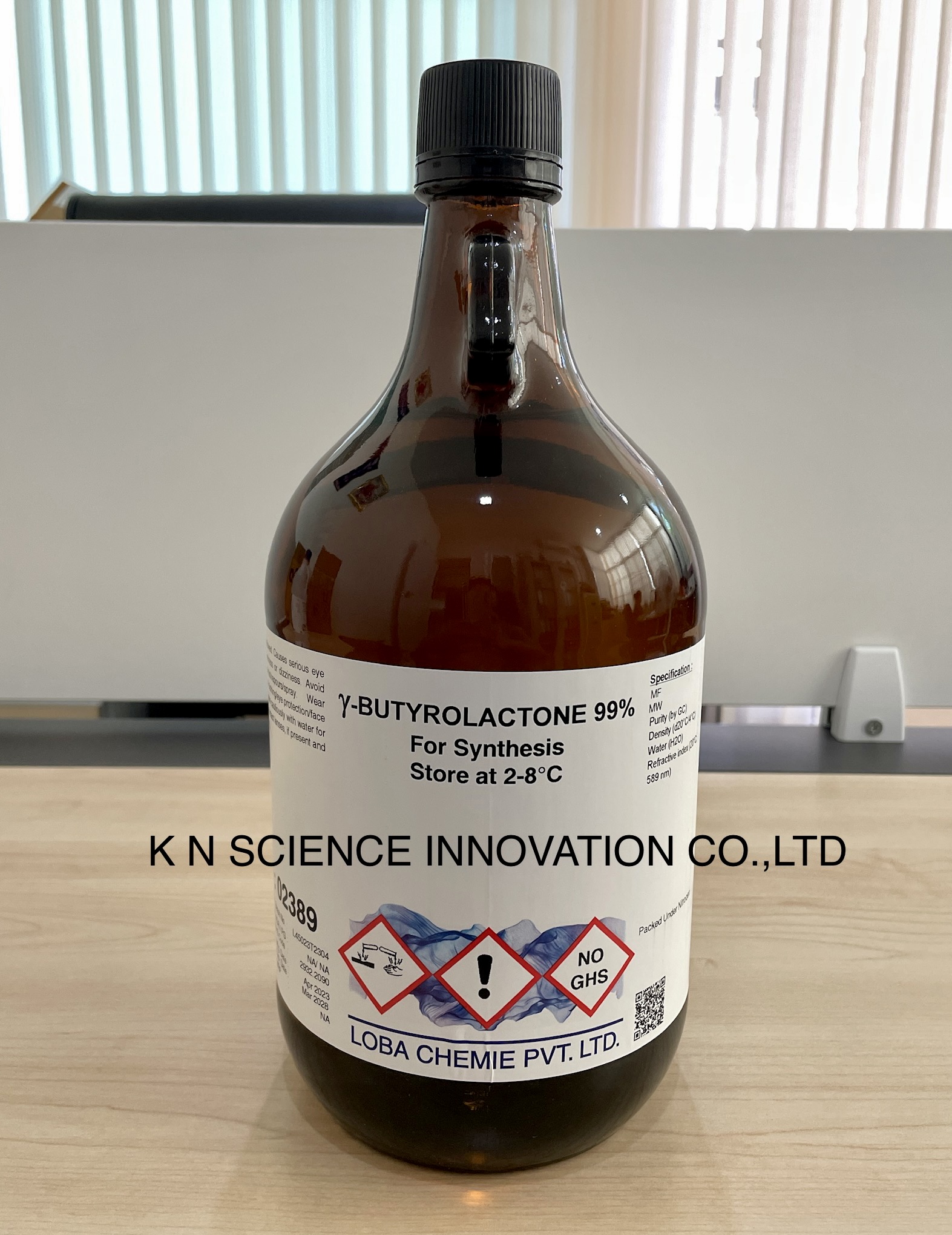 gamma-Butyrolactone ,99% ,for synthesis ,2.5L , LOBA(สินค้าควบคุม ติดต่อพนักงานก่อนทำรายการสั่งซื้อ) 0238902500