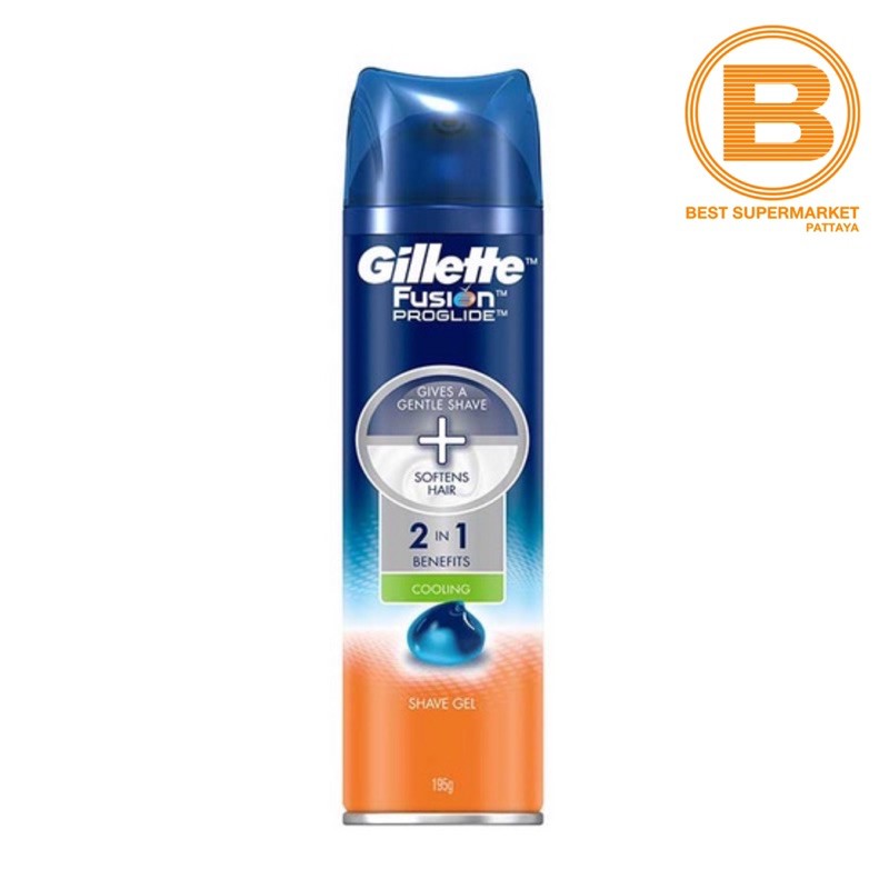 ยิลเลตต์ เจลโกนหนวด ฟิวชั่น โพรไกลด์ คูลลิ่ง 195 ก. Gillette Fusion Proglide Shave gel 195 g.