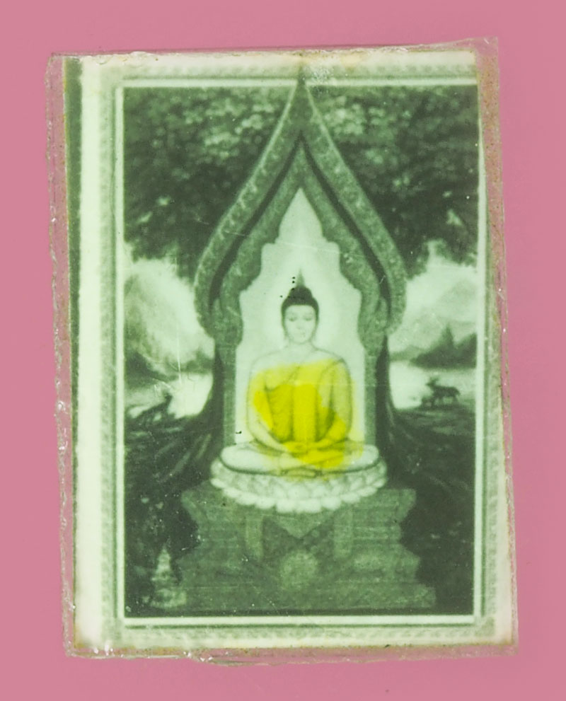 *38866 รูปถ่ายอัดกระจก พระประจำวันหลังในหลวงเก้ารัชกาล 9 ไม่ทราบที่ เก่าพอมีอายุ 4
