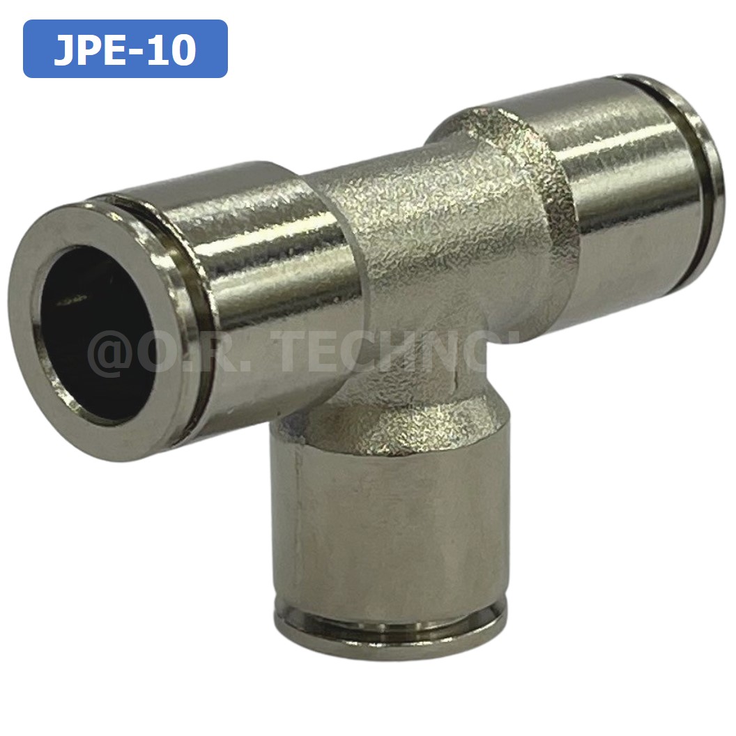 JPE JPY ข้อต่อลมสแตนเลส 3ทาง STAINLESS 3 Way Air Connector Equal Fitting JPE-4/6/8/10/12/14/16 ข้อต่อลม 3ทาง