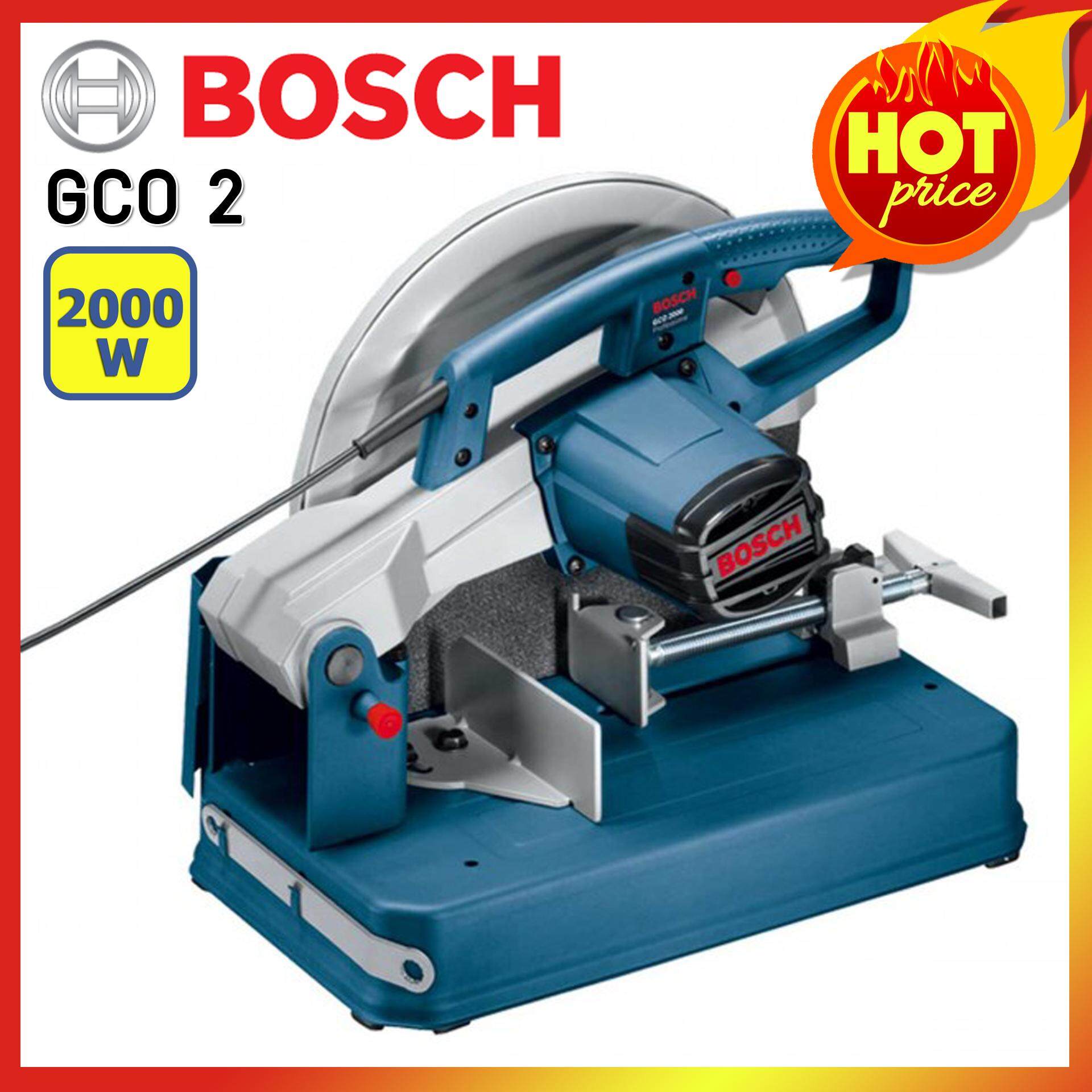 BOSCH แท่นตัดไฟเบอร์ ขนาด 14 นิ้ว 2000 วัตต์ รุ่น GCO 2 แถมฟรี ปลั๊กยาก VCT พร้อม สายยาว 20 เมตร