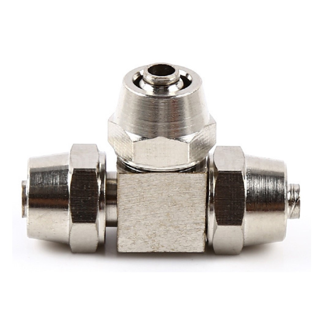 KPE ข้อต่อลมสวมอัด 3ทาง 3 Way Union T-Shaped Quick Joint Connector แบบสวมอัด Air fitting ข้อต่อสวมอัด สำหรับสายลม PU 4-16mm
