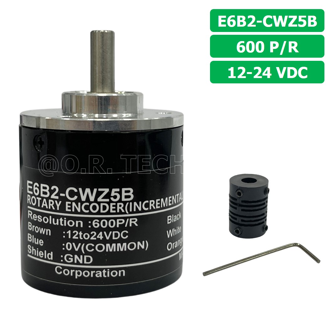 (1ชิ้น) E6B2-CWZ5B 600P/R 12-24VDC โรตารี่เอ็นโค้ดเดอร์ ROTARY ENCODER (INCREMENTAL)