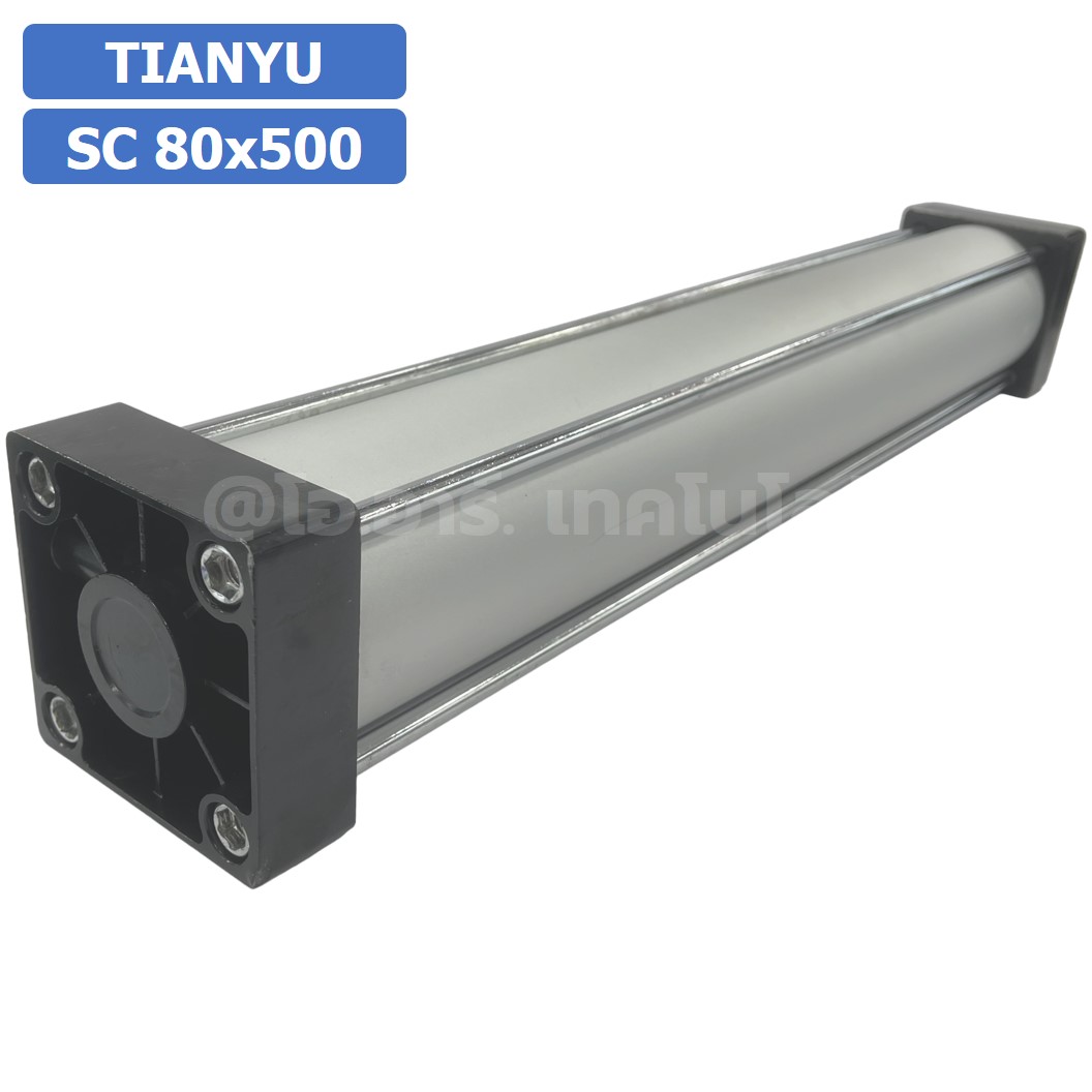 SC 80x500 กระบอกลม รุ่นมาตรฐาน กระบอกลม 4 เสา Standard Cylinder Air Pneumatic แบบสี่เสา SC80x500