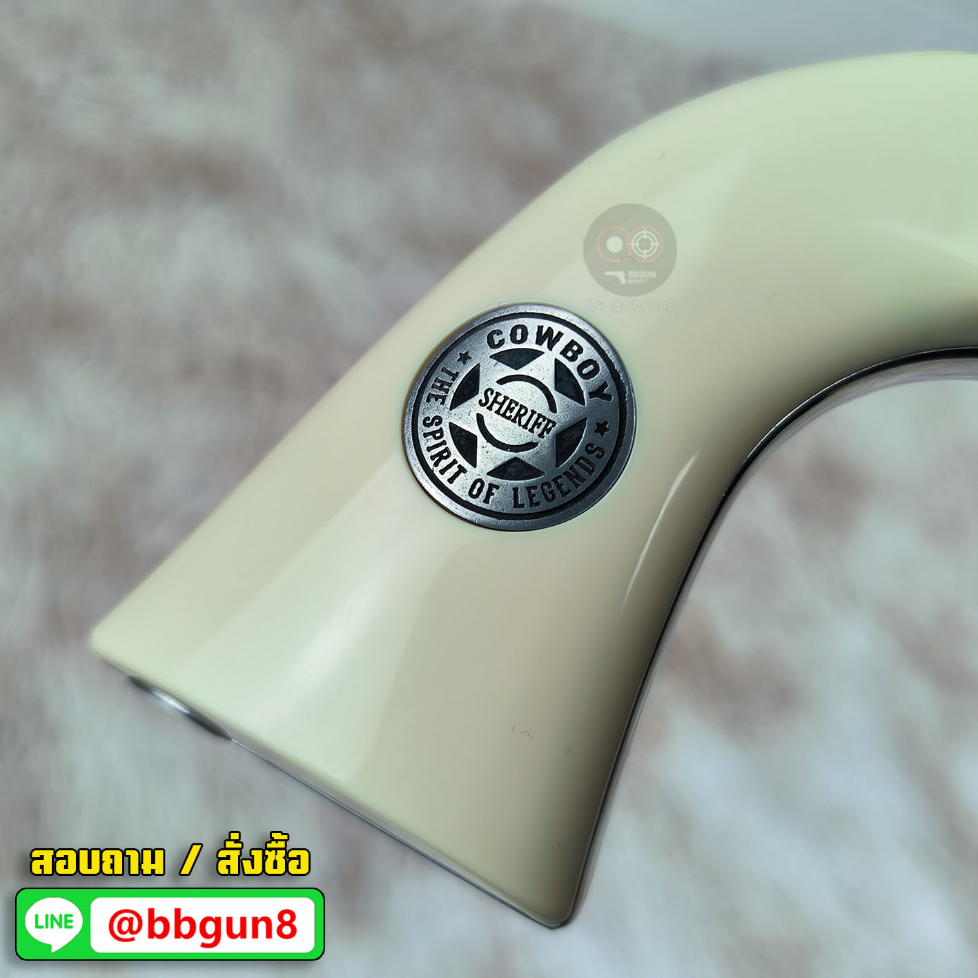 UMAREX Colt SAA Peacemaker .45 Co2 6mm - Nickel Pearl บีบีกันลูกโม่คาวบอย