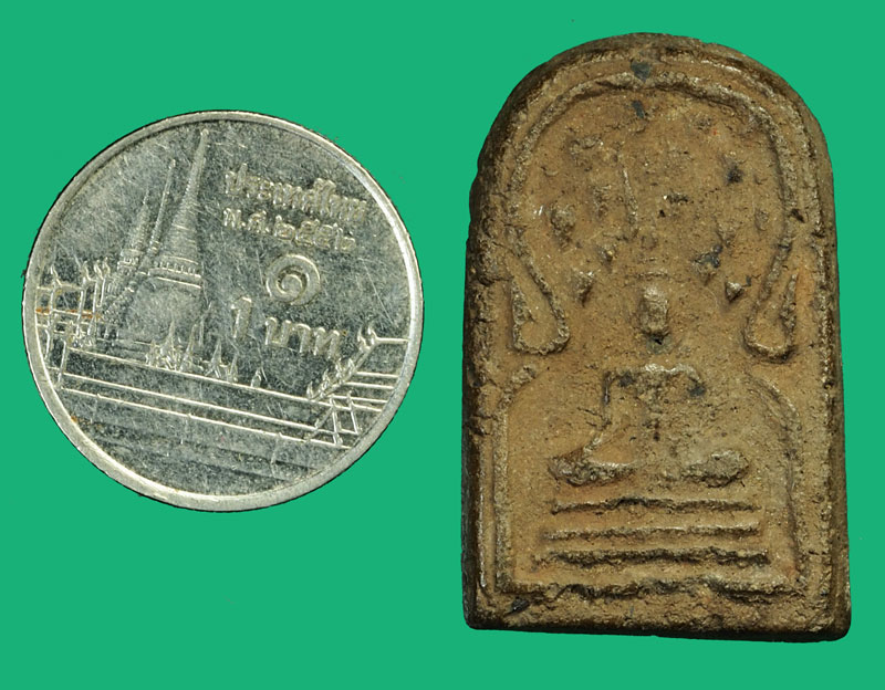 *35849 พระผงผสมว่าน หลังยันต์เก่า ไม่ทราบที่และปีสร้าง 9