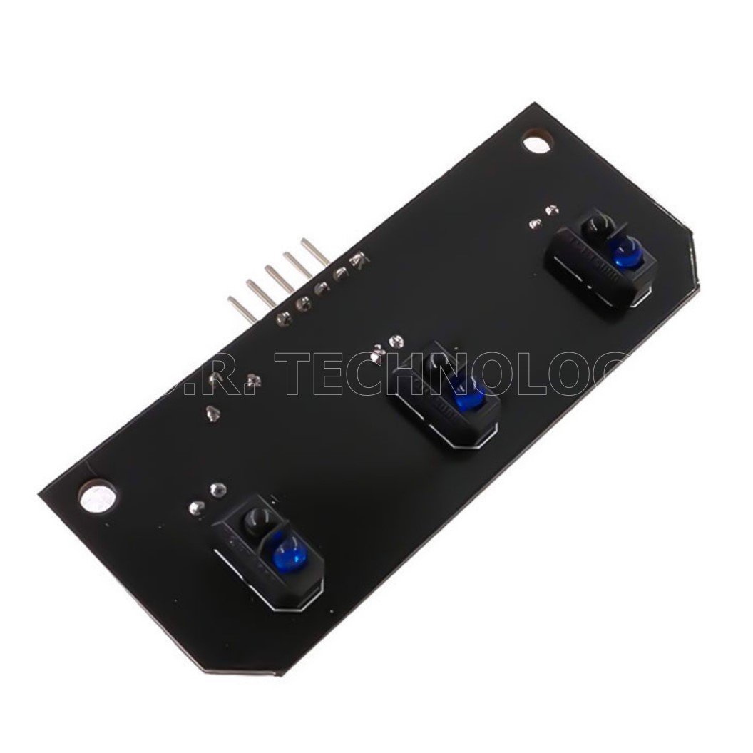 (1ชิ้น) NB019 โมดูล แทรคเส้นสีดำ 3 เซนเซอร์ TCRT5000 3 Road Tracing Sensor Robot Tracing Module Line Module
