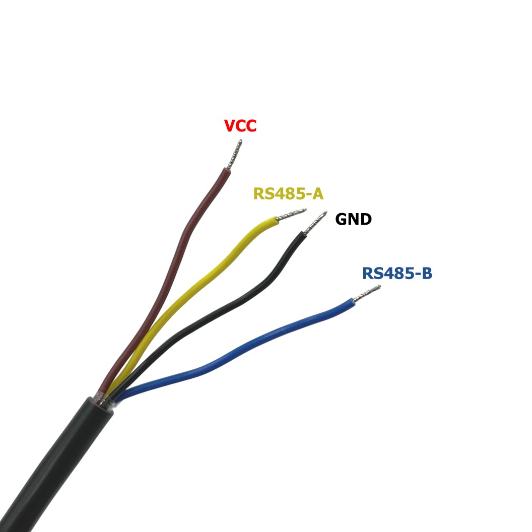 เซนเซอร์วัดค่าแร่ธาตุในดิน/กรด-ด่าง(PH)/ความนำไฟฟ้า(EC)/อุณหภูมิ/ความชื้น (NPK/PH/EC/Temperature/Humidity) 5ขา RS485 Output 5 Pin Probes Soil Sensor with cable 2m เซนเซอร์วัดสารอาหารในดิน