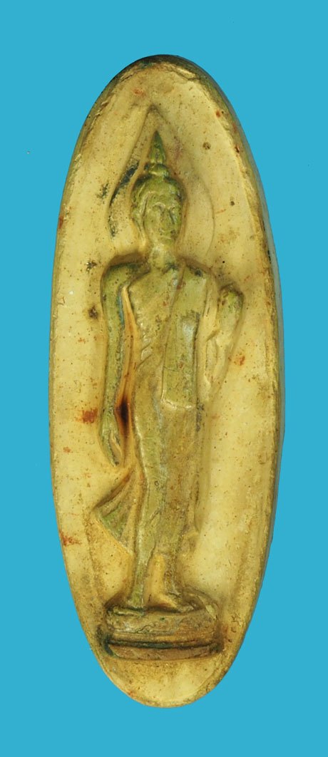 *40465 พระลีลา 25 พุทธศตวรรษ ปี 2500 เนื้อดิน(108 อาจารย์ ยุคปี 2500 ร่วมปลุกเสก) 10