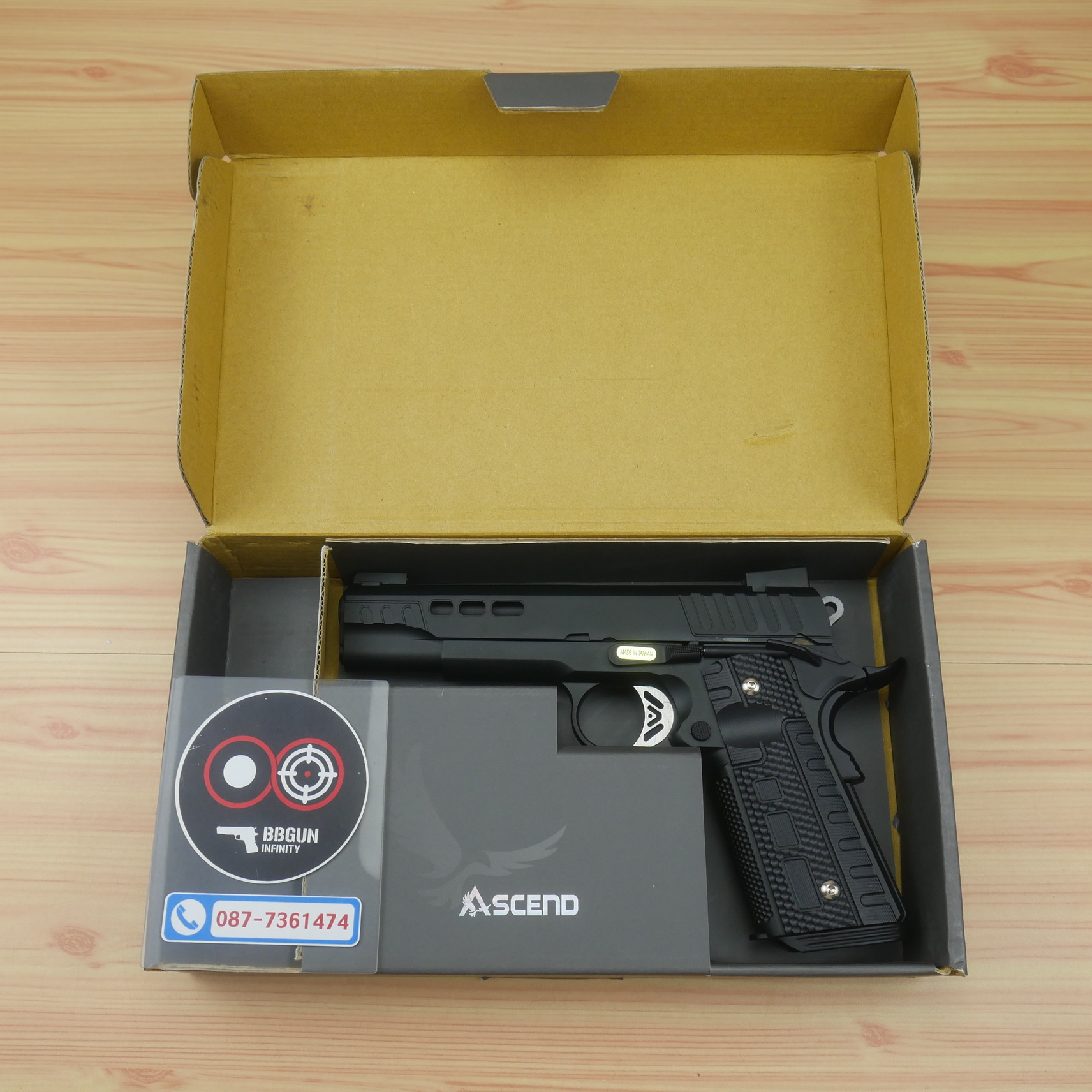 Ascend Kimber Rapide (Black Ice) KR Series 1911 Full Metal สีดำ