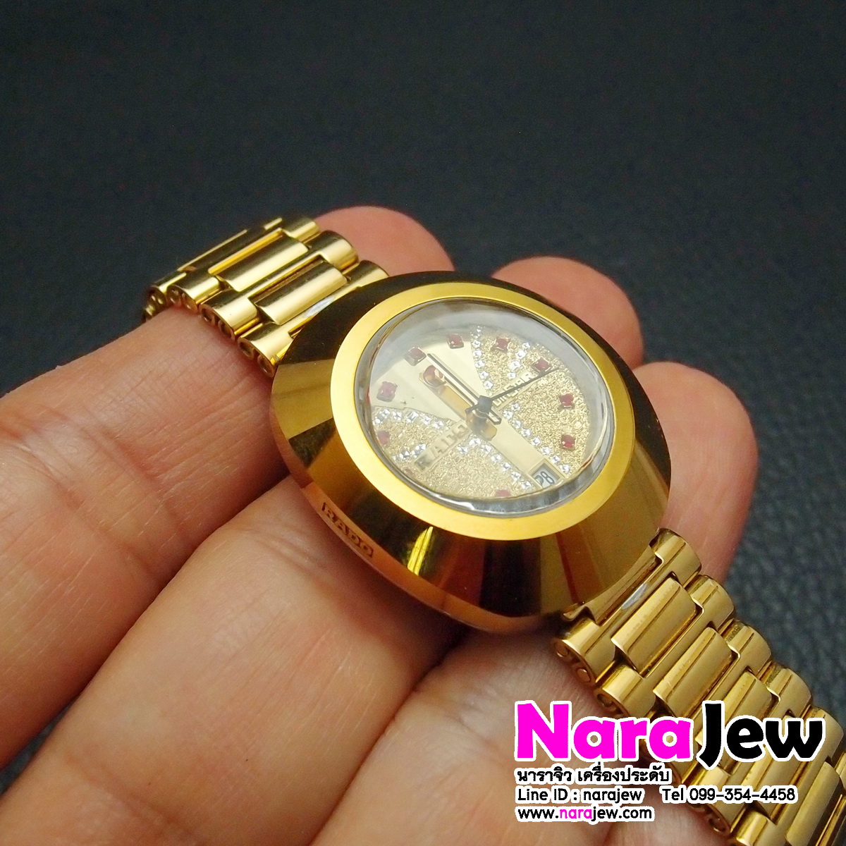 นาฬิกา RADO Diastar ผู้หญิง Automation รุ่น R12416033 นาฬิกาหลุดจำนำ **เรือนนี้ข้อมือ16 ซมลดข้อได้อีก**