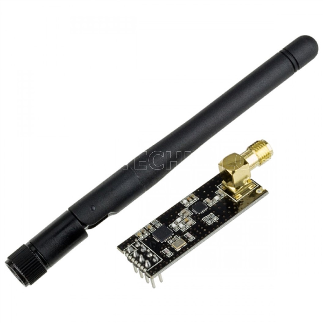 (1ชิ้น) AA102 โมดูลส่งข้อมูลไร้สาย พร้อมเสาสัญญาณ NRF24L01+PA+LNA with Antenna 1100 Meters Wireless Module โมดูลสื่อสารไร้สาย