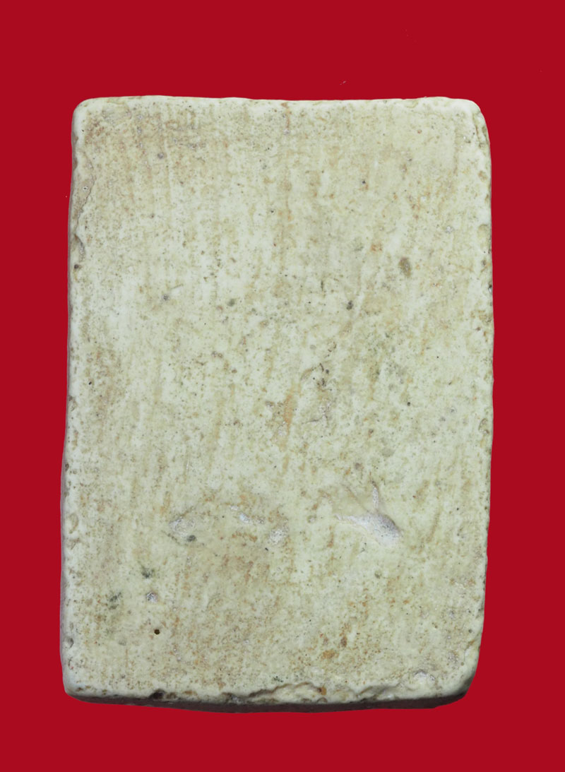 *31442 พระสมเด็จปรกโพธิ์ วัดมฤคทายวัน หลังเรียบ เนื้อผงน้ำมัน 9