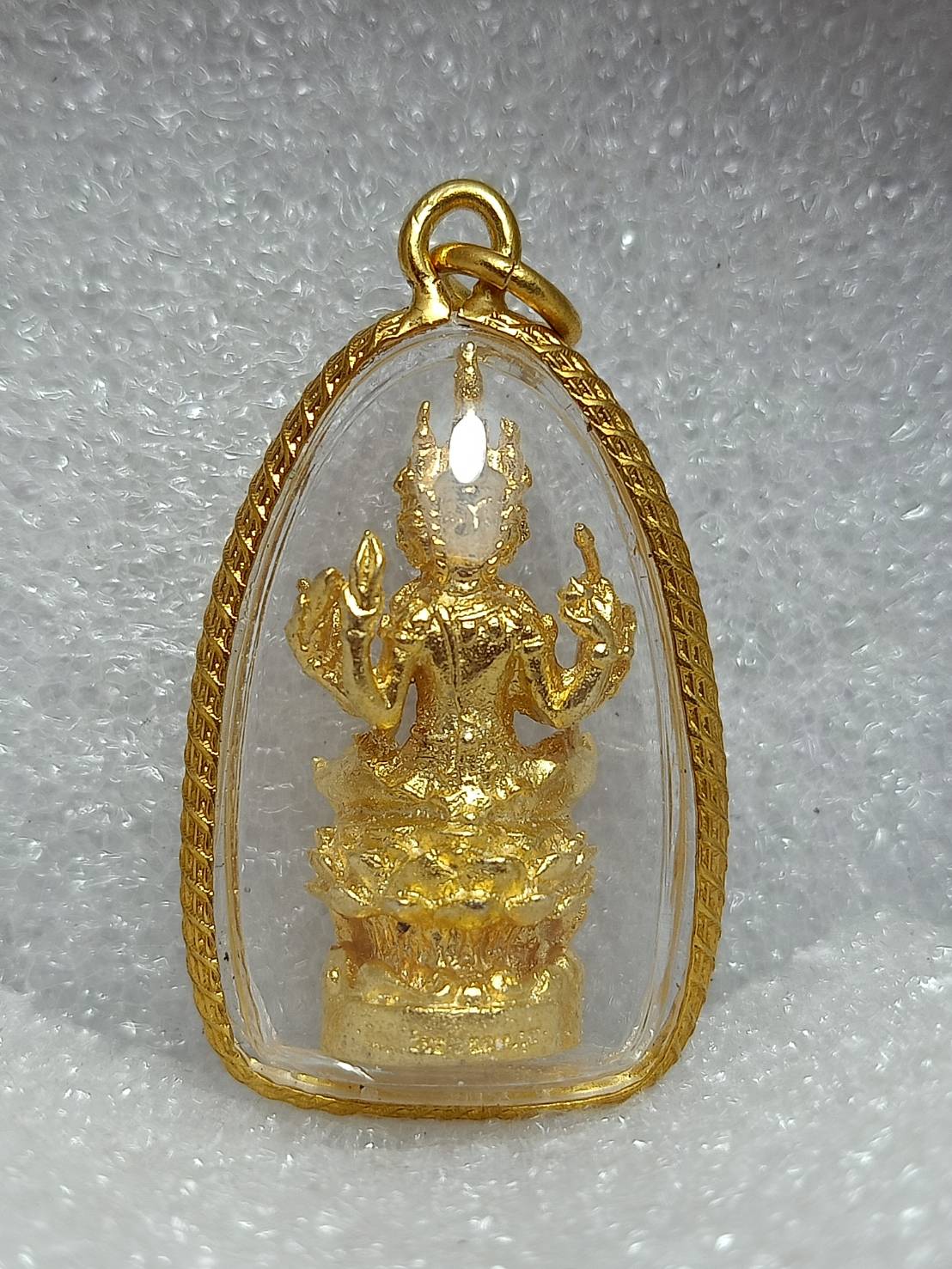 จี้พระพรหมหลวงพ่อพูล กะไหล่ทอง วัดไผ่ล้อม จ.นครปฐม มี 20 องค์ (SKU-10274)