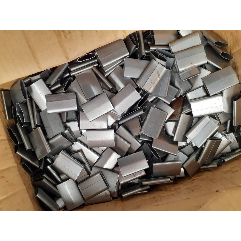 กิ๊ปรัดสายแพคกล่อง (ขายส่งกระสอบละ 5 กก.) (ราคารวมแวท) กิ๊ปสังกะสี กิ๊บสายรัด กิ๊ปเหล็กแพ็คของ กิ๊ปเหล็กรัดกล่อง