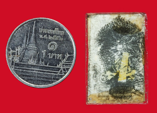 *35091 รูปถ่ายอัดกระจกหน้าเดียว หลวงพ่อเดิม วัดหนองโพ นครสวรรค์( เก่าถึงยุคหายาก) 40