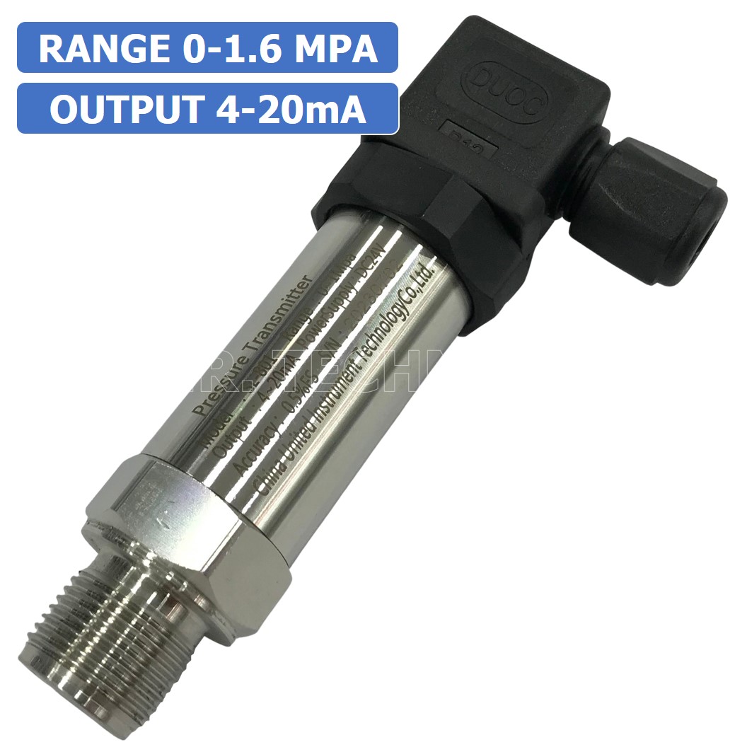 (1ชิ้น) SL-801 1.6MPA เครื่องแปลงสัญญาณแรงดัน เครื่องส่งสัญญาณแรงดัน Pressure Transmitter 24VDC (Output 4-20mA)