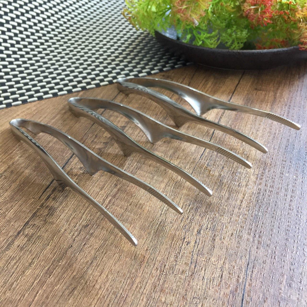 (ส่งฟรี) 3ชิ้น /ชุด ที่คีบ ที่คีบเนื้อ ที่คีบอาหารสำหรับปิ้งย่าง ที่คีบเนื้อย่าง 7นิ้ว #Twin Fish รหัส SAT-7