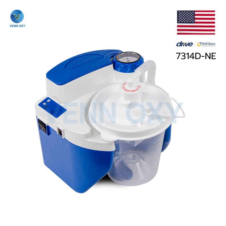 เครื่องดูดเสมหะ Devilbiss 7314D-NE (USA) ใช้กับเสมหะที่เหนียวข้นได้ - รับประกัน 3 ปี