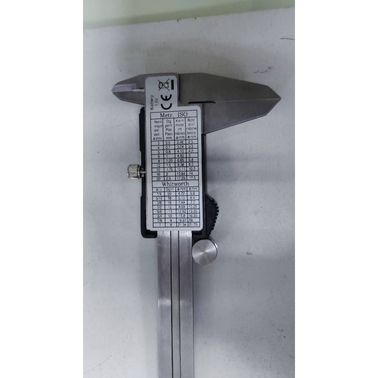 เครื่องมือวัดเวอร์เนียดิจิตอล (ราคารวมแวท) ตัวเครื่องสแตนเลส เครื่องมือวัดคาลิปเปอร์ดิจิตอล {รหัสสินค้า0410410301}