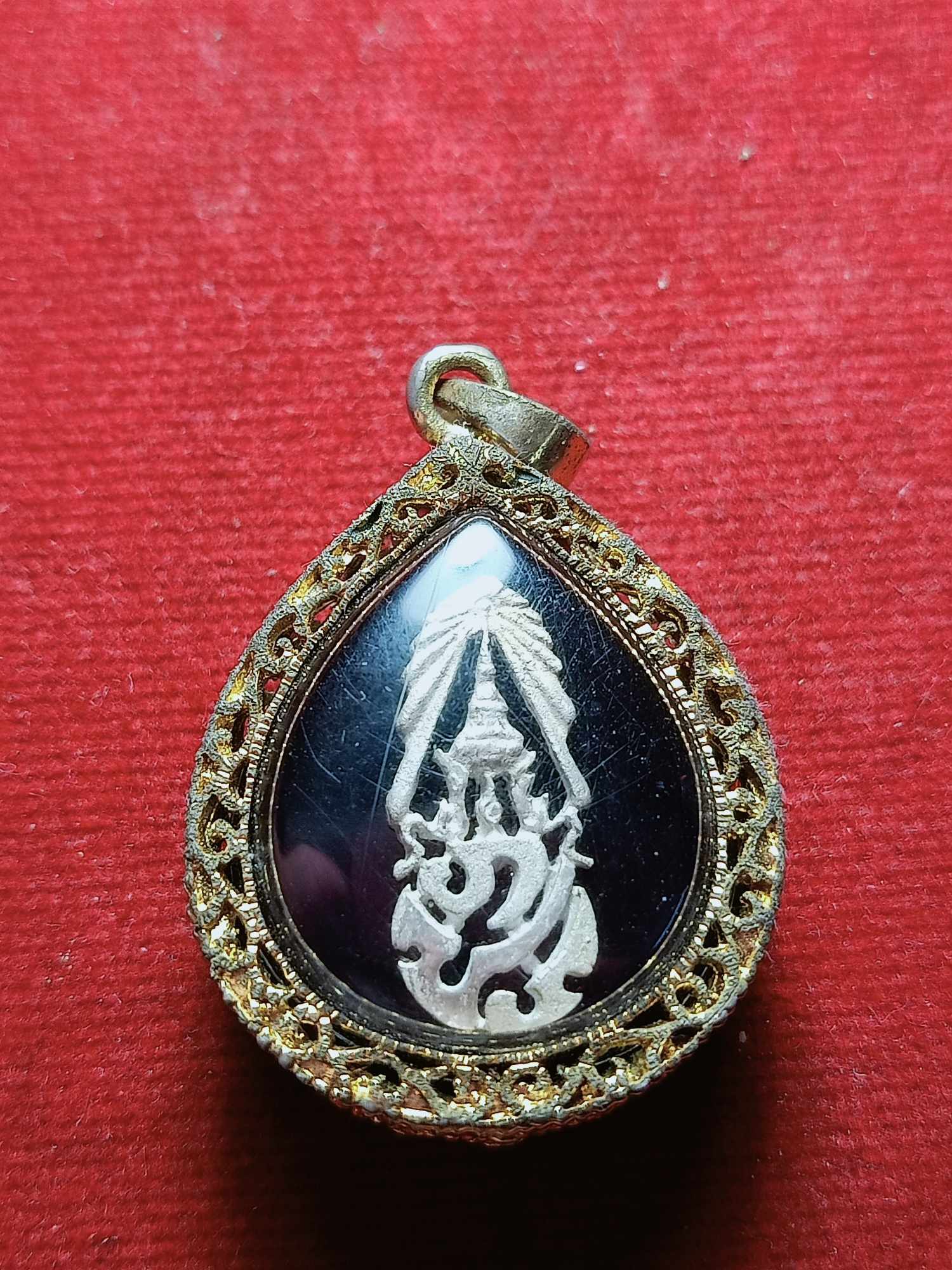 เหรียญหยดน้ำ หลวงปู่ทวด หลัง ภปร. (SKU-03654)