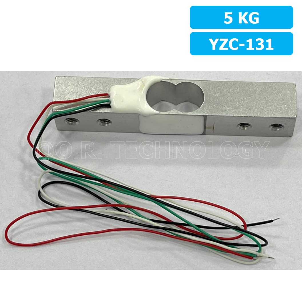 (1ชิ้น) AB094 เซนเซอร์ชั่งน้ำหนัก โหลดเซลล์ Weighing Load Cell Sensor 5Kg for Electronic Kitchen Scale YZC-131 With Wires Weight sensor