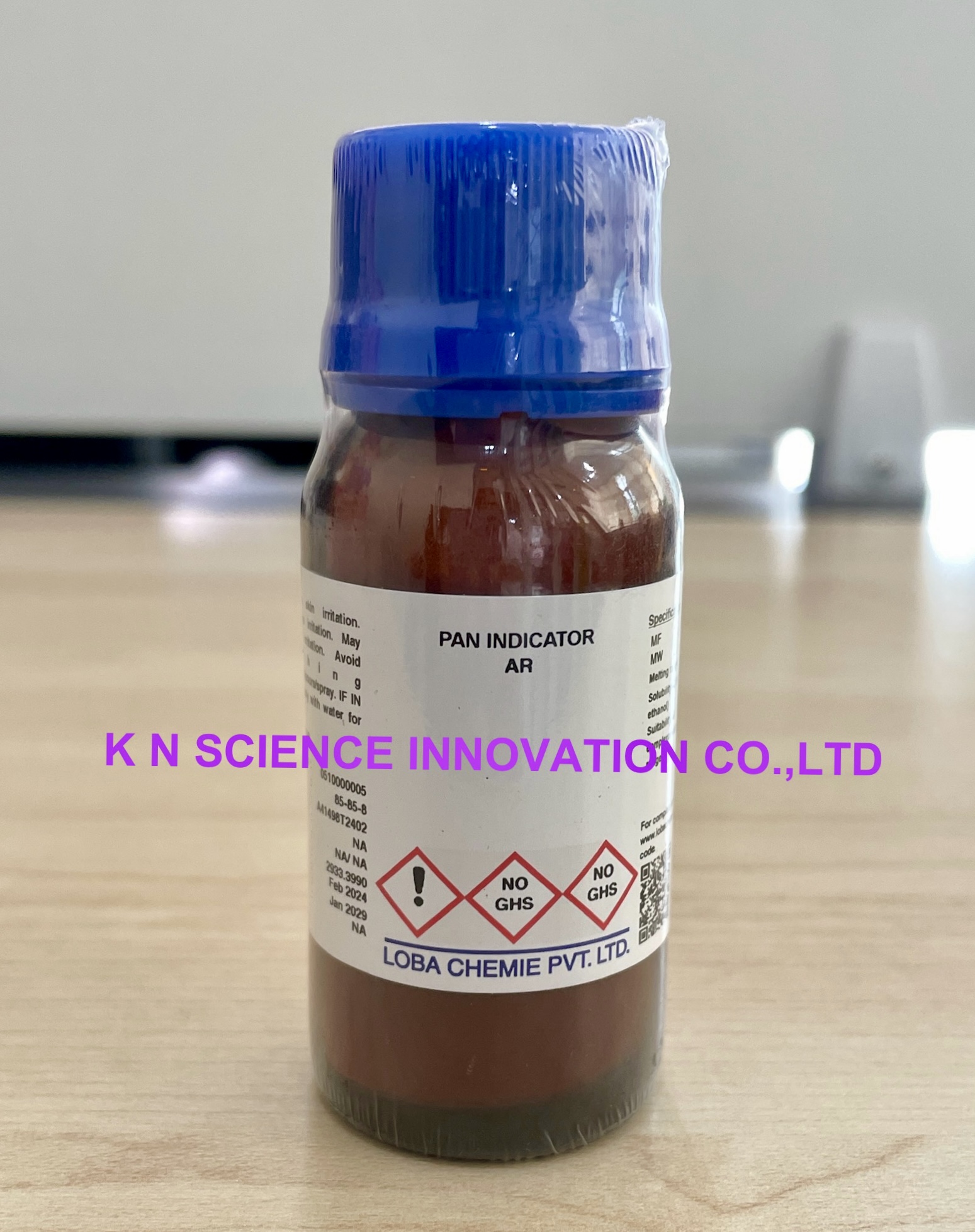 PAN Indicator, 99%, AR, (1-(2-Pyridylazo)-2-Naphthol), 5 g ,Loba 0510000005