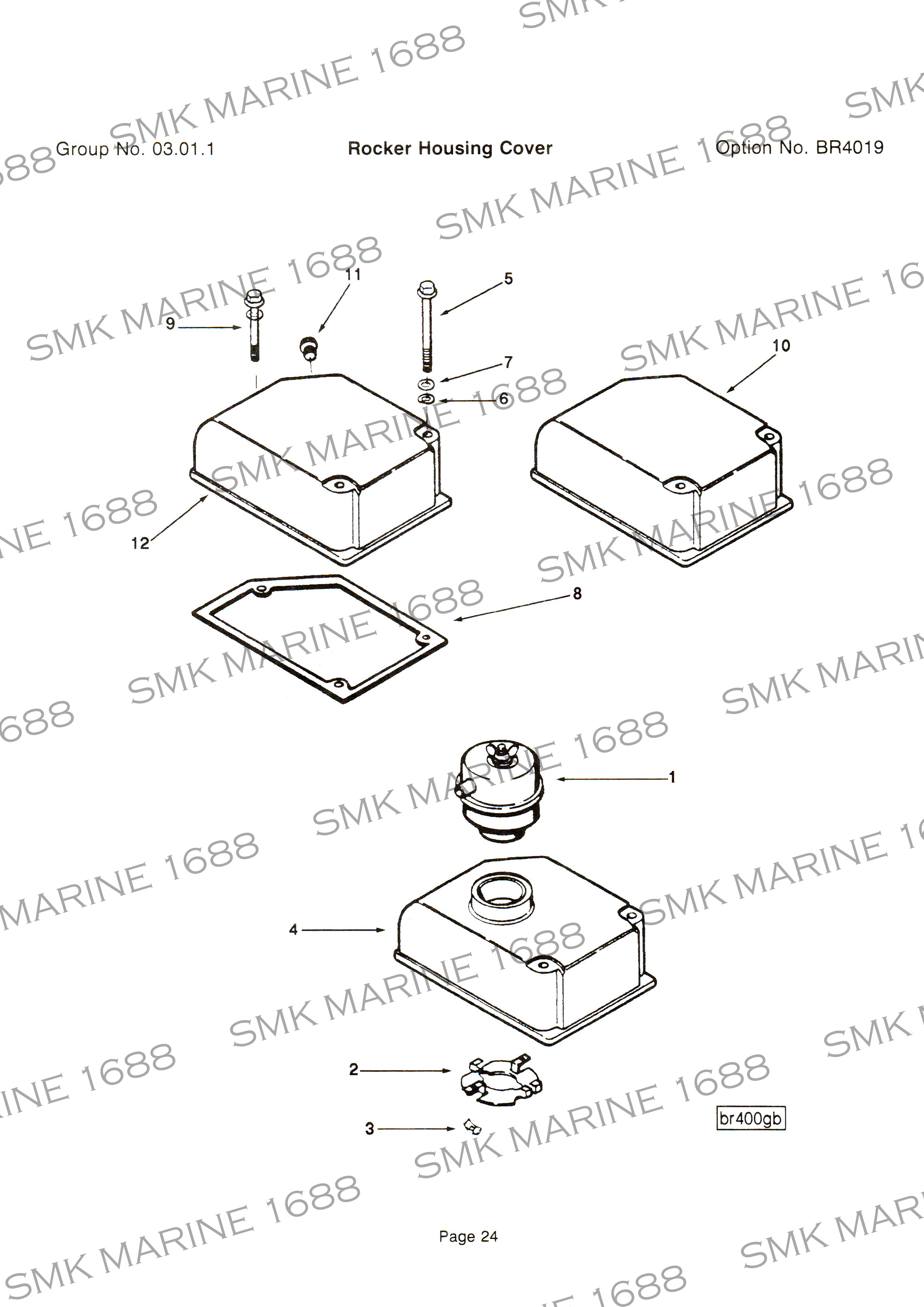 Cummins K Series 3010247 Rocker Lever Cover / ฝาครอบวาล์ว