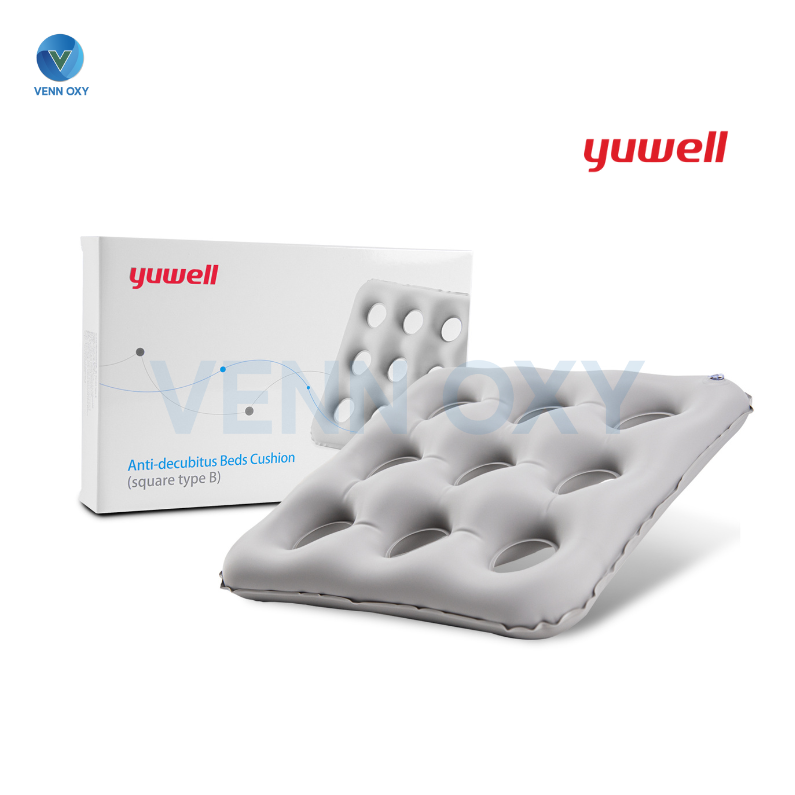 เบาะลมรองนั่ง ป้องกันการกดทับ Yuwell (ทรงสี่เหลี่ยม) - Anti-decubitus Beds Cushion (Square type B)