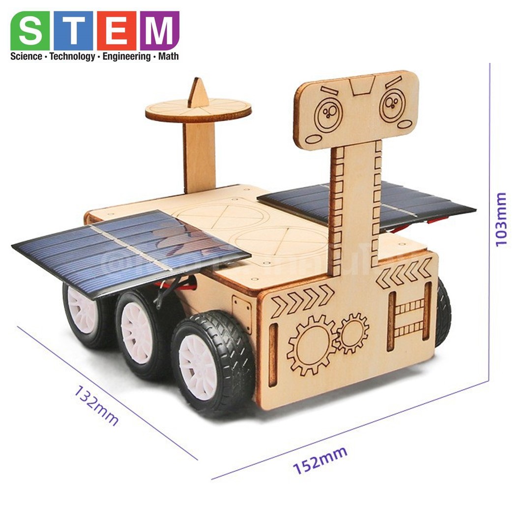 T-M189 ชุดประกอบไม้ รถสำรวจ พลังงานแสงอาทิตย์ Solar Mars Exploration Rover Wooden Kit STEM Education ของเล่นเสริมทักษะ เสริมพัฒนาการ ชุดเรียนรู้ ชุดทดลอง รถ โซล่าเซลล์